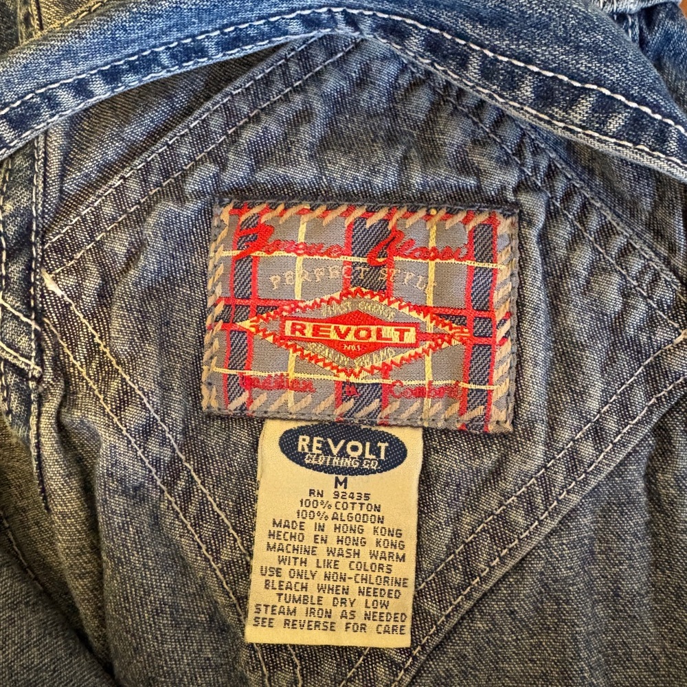 Vintage 90s REVOLT Overalls - Picture 2 of 10